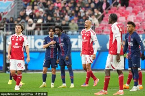 法甲-阿什拉夫梅开二度李刚仁送点 巴黎3-0布雷斯特